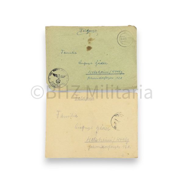 feldpost van 2 broers 1938 t/m 1943