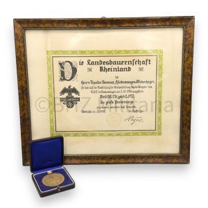 reichsnährstand preismünze & urkunde