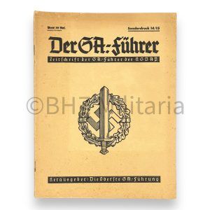 der sa führer – zeitschrift der sa führer der nsdap – sonderdruck 14/15
