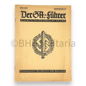 der sa führer – zeitschrift der sa führer der nsdap – sonderdruck 6/7