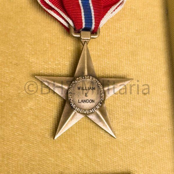 bronze star medal met naam in etui