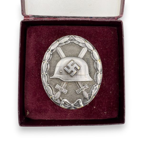 verwundetenabzeichen 1939 zilver hauptmünzamt in doosje