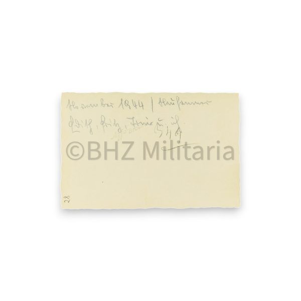 besitzzeugnis 2e stufe panzerkampfabzeichen silber met foto's en brief 13
