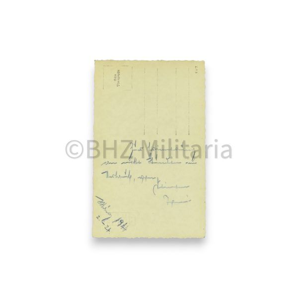 besitzzeugnis 2e stufe panzerkampfabzeichen silber met foto's en brief 2