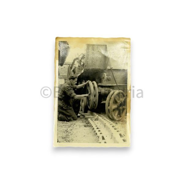 besitzzeugnis 2e stufe panzerkampfabzeichen silber met foto's en brief 20