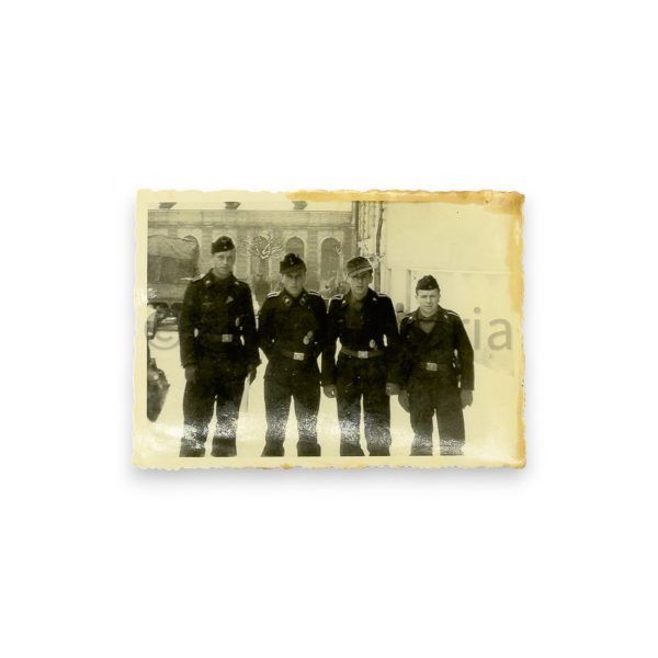 besitzzeugnis 2e stufe panzerkampfabzeichen silber met foto's en brief 6