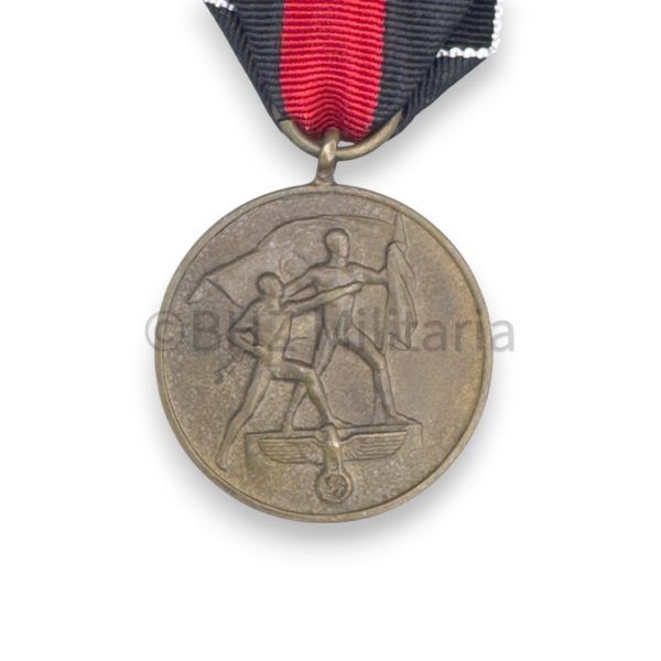 anschlussmedaille 1. oktober 1938 met oorkonde en ansichtkaart
