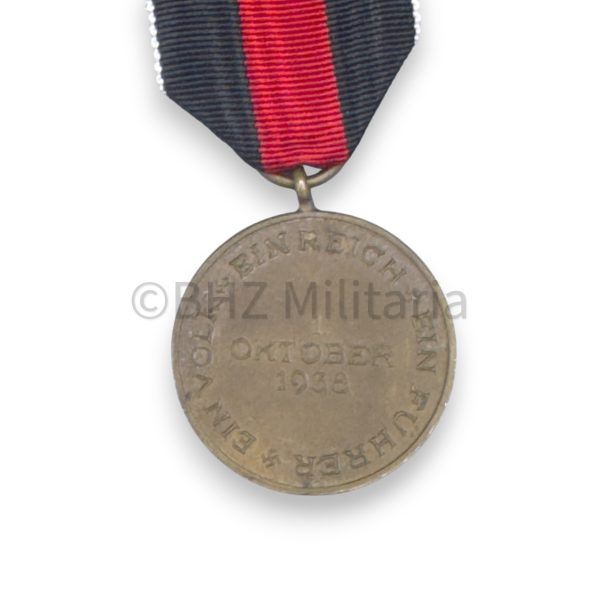 anschlussmedaille 1. oktober 1938 met oorkonde en ansichtkaart