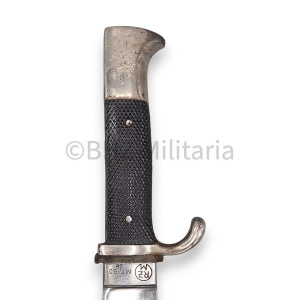 hitlerjugend dolk (fahrtenmesser) rzm m7/80 38 gustav c. spitzer