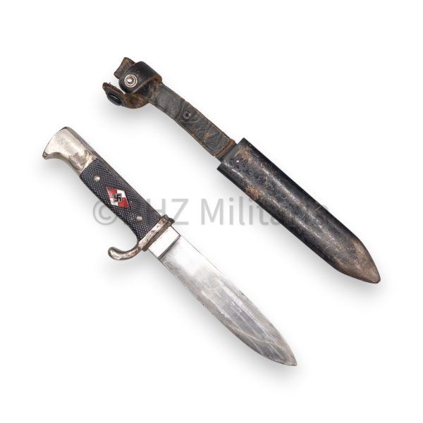 hitlerjugend dolk (fahrtenmesser) rzm m7/80 38 gustav c. spitzer