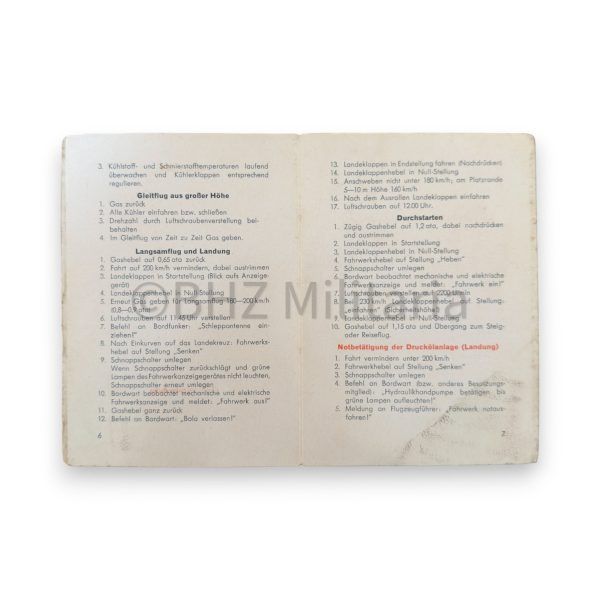 l.dv. t 2111 p/fl exerzier karte he 111 ausgabe dezember 1942 (zeldzaam)