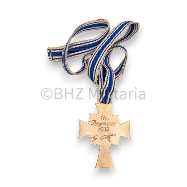 mutterkreuz / ehrenkreuz der deutschen mutter in bronze