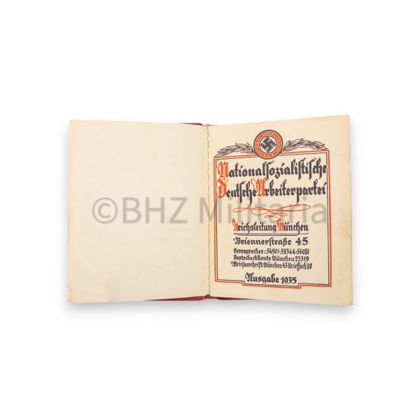 nsdap lidmaatschapboek 1937 #3697787