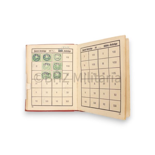 nsdap lidmaatschapboek 1937 #3697787