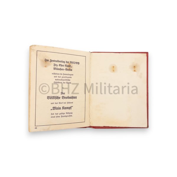 nsdap lidmaatschapboek 1937 #3697787