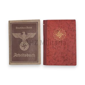 set arbeitsbuch en arbeitsfront werknemer badisch pfälzische flugzeugreparaturwerf gmbh