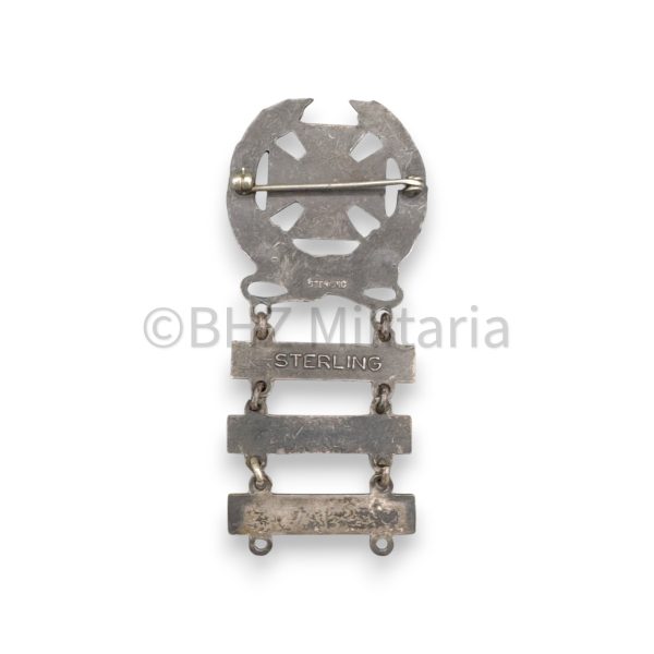 us army expert marksmanship badge rifle, aut.rifle, machine gun – sterling