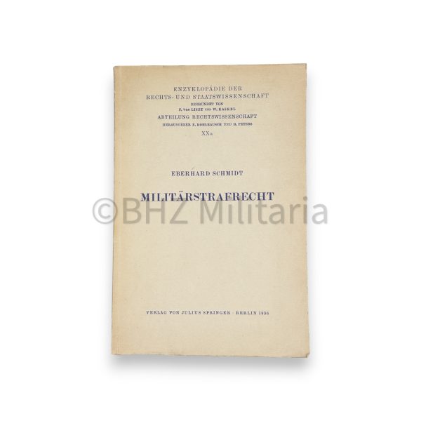 militärstrafrecht dr. eberhard schmidt