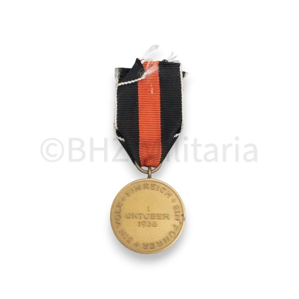medaille zur erinnerung an den 1 oktober 1938