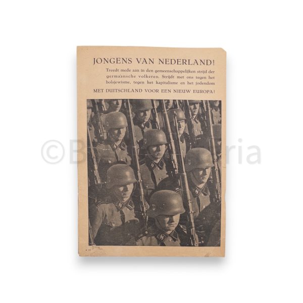 originele wervingsfolder waffen ss nederland k113 (zeldzaam)