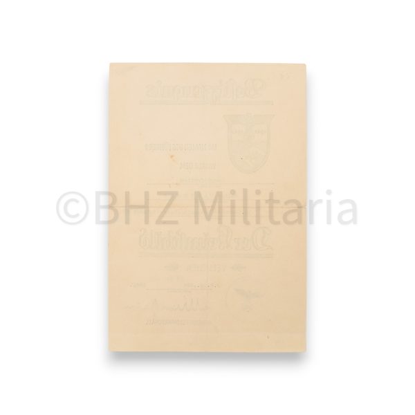 besitzzeugnis der krimschild jäger regiment 49