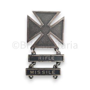 u.s. army marksman badge rifle and missile