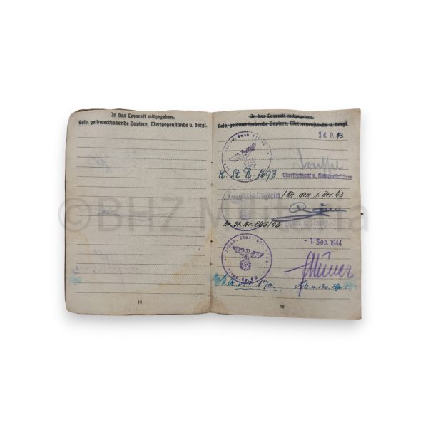soldbuch gefreiter met hoes