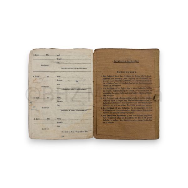 soldbuch gefreiter met hoes
