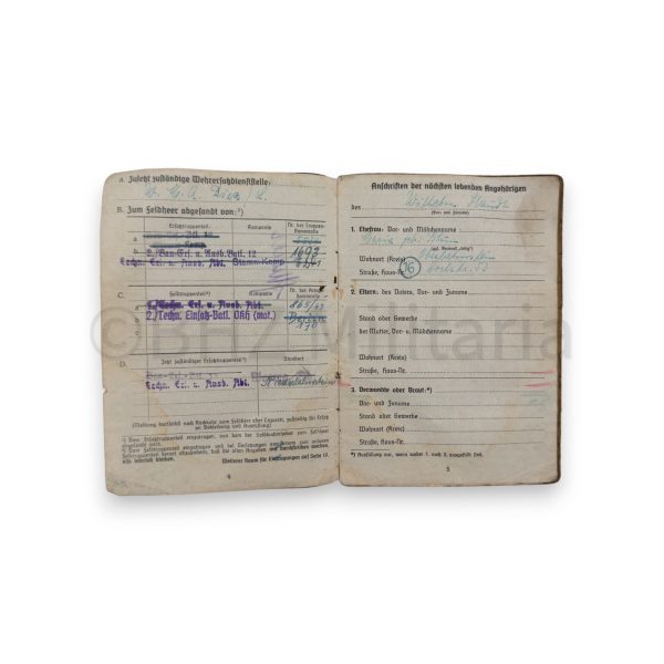soldbuch gefreiter met hoes