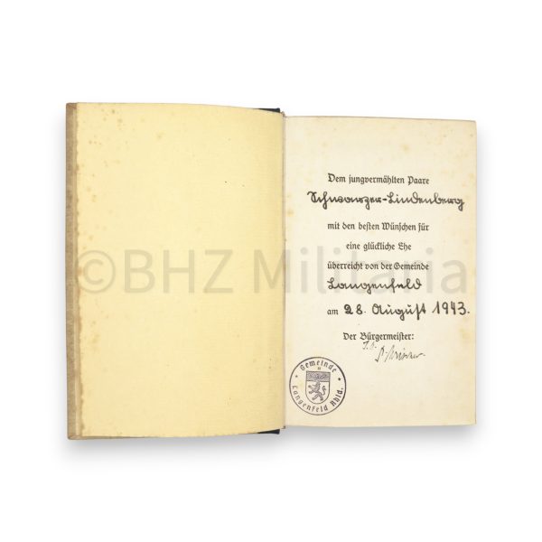 huwelijkseditie mein kampf – adolf hitler – gemeinde langenfeld rheinland