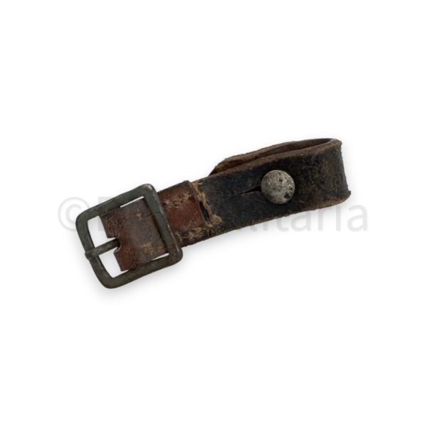originele leren kinriem stahlhelm