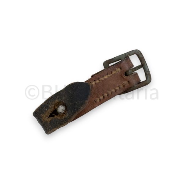 originele leren kinriem stahlhelm
