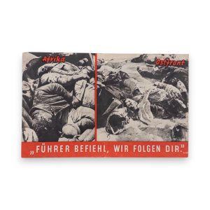 strooibiljet 'führer befiehl, wir folgen dir' 1942