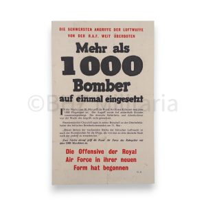 strooibiljet 'mehr als 1000 bomber...'