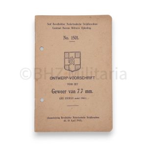 ontwerp voorschrift voor geweer van 7.7mm (lee enfield 1942) no 1501
