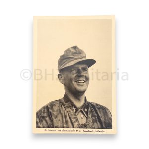 ansichtkaart 'de voorman der germaansche ss in nederland, feldmeijer' portret