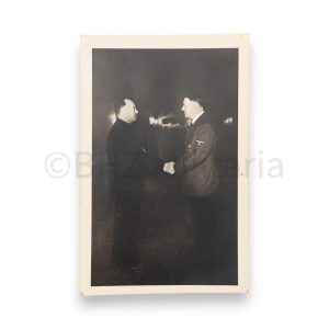 ansichtkaart ontmoeting adolf hitler en anton mussert