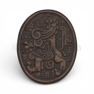 stil verzet broche nederlandse leeuw helmschild