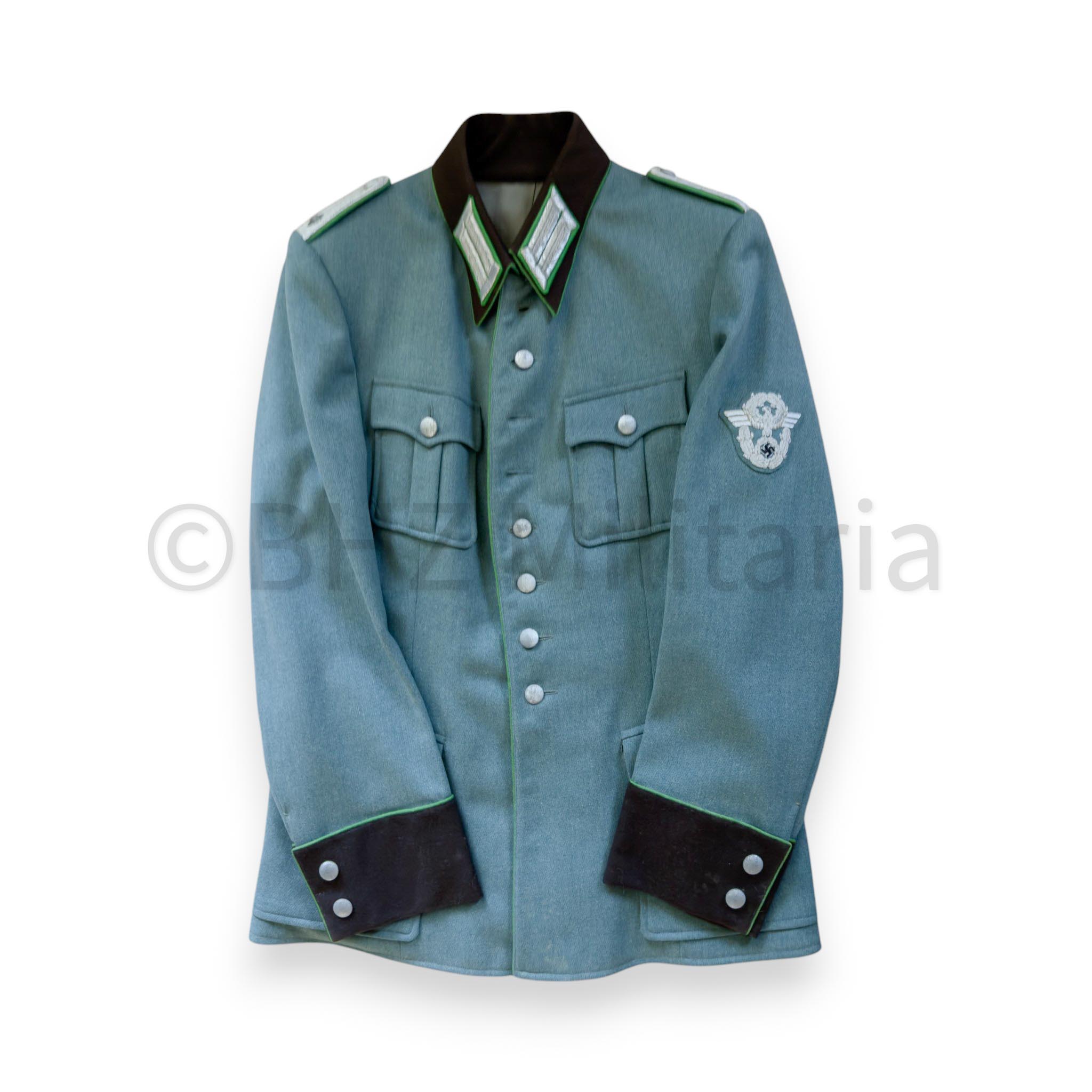 Polizei Waffenrock Oberleutnant der Schutzpolizei (Eigentumstück)