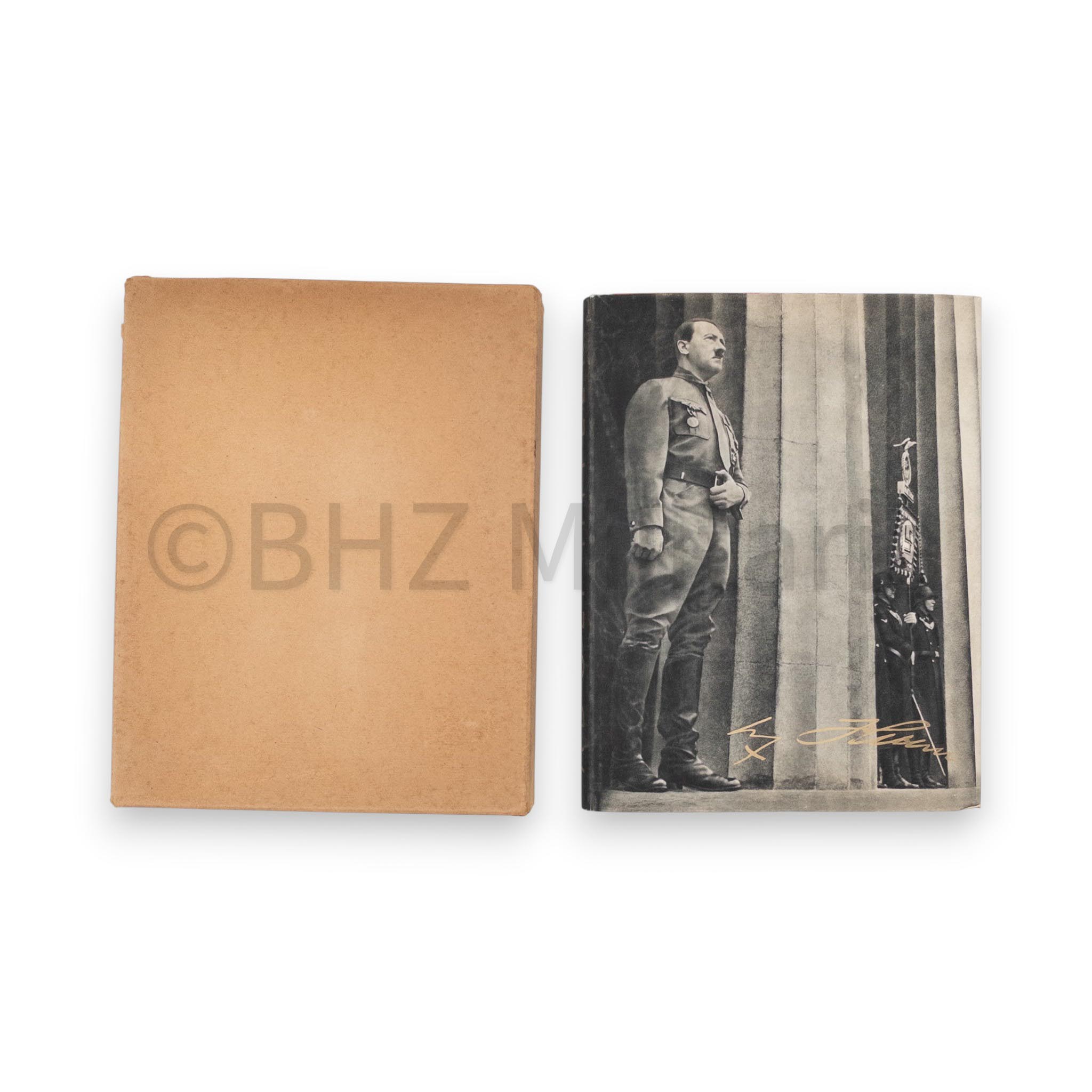 Origineel Sigarettenalbum Adolf Hitler met Stofomslag en Verpakking