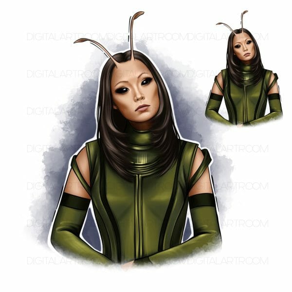 Герои Марвел Мантис Цифровая иллюстрация Принт - Image 3