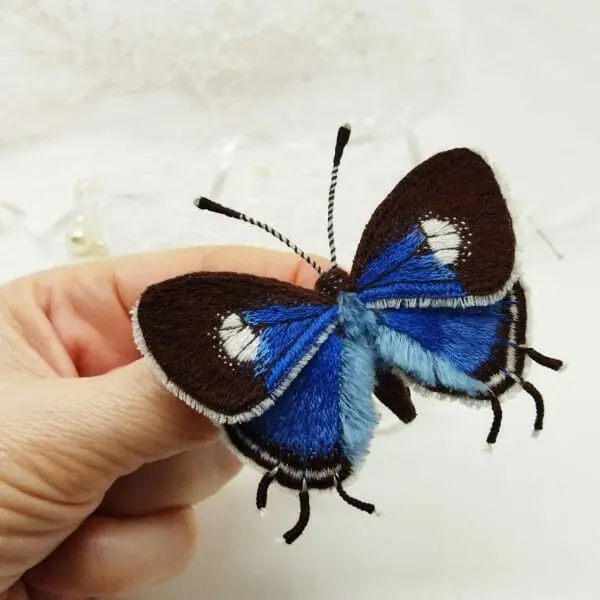 Embroidered butterfly