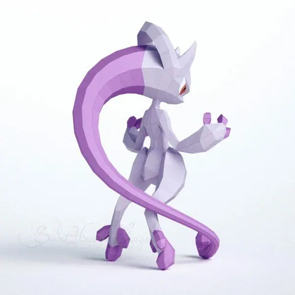 Papercraft Mega Mewtwo Y right view