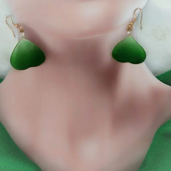 Clover earrings from set with brooch