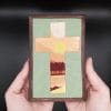 Miniature-painting-Christian Cross-Savannah-landscape-hand-embroidery-1