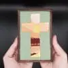 Miniature-painting-Christian Cross-Savannah-landscape-hand-embroidery-1