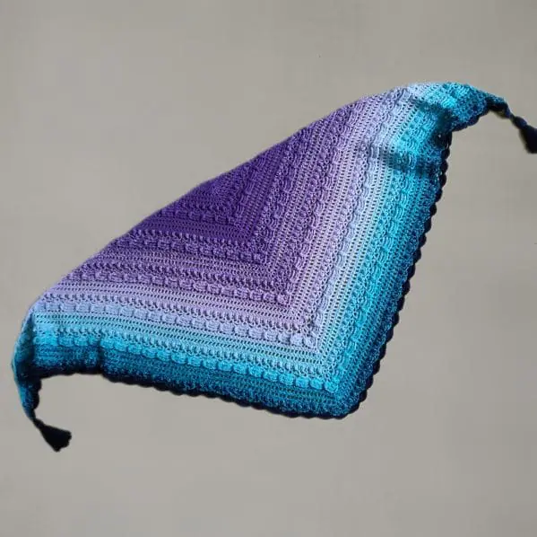 Градиентный бактус, бактус их хлопковой пряжи - Image 3
