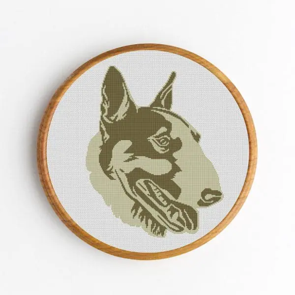 Bull-Terrier-Cross-Stitch-Pattern-PDF-Pet-DIY-Gift-Wall-Decor-1