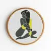 Abstract-Woman-Silhouette-2-Cross Stitch-Pattern-PDF-DIY-Decor-1