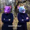 Two rat masks, pdf drawings, papercraft, 3d origami